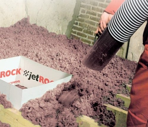 Jetrock Rockwool. Isolez votre grenier grâce au soufflage de laine de roche. Haute performance thermique et amélioration énergétique.