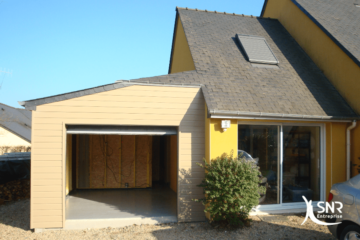 Renovation maison laval avec fermeture d un garage en bardage bois