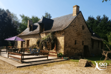 Vue avant travaux d elaboration d un agrandissement maison vitré en maçonnerie